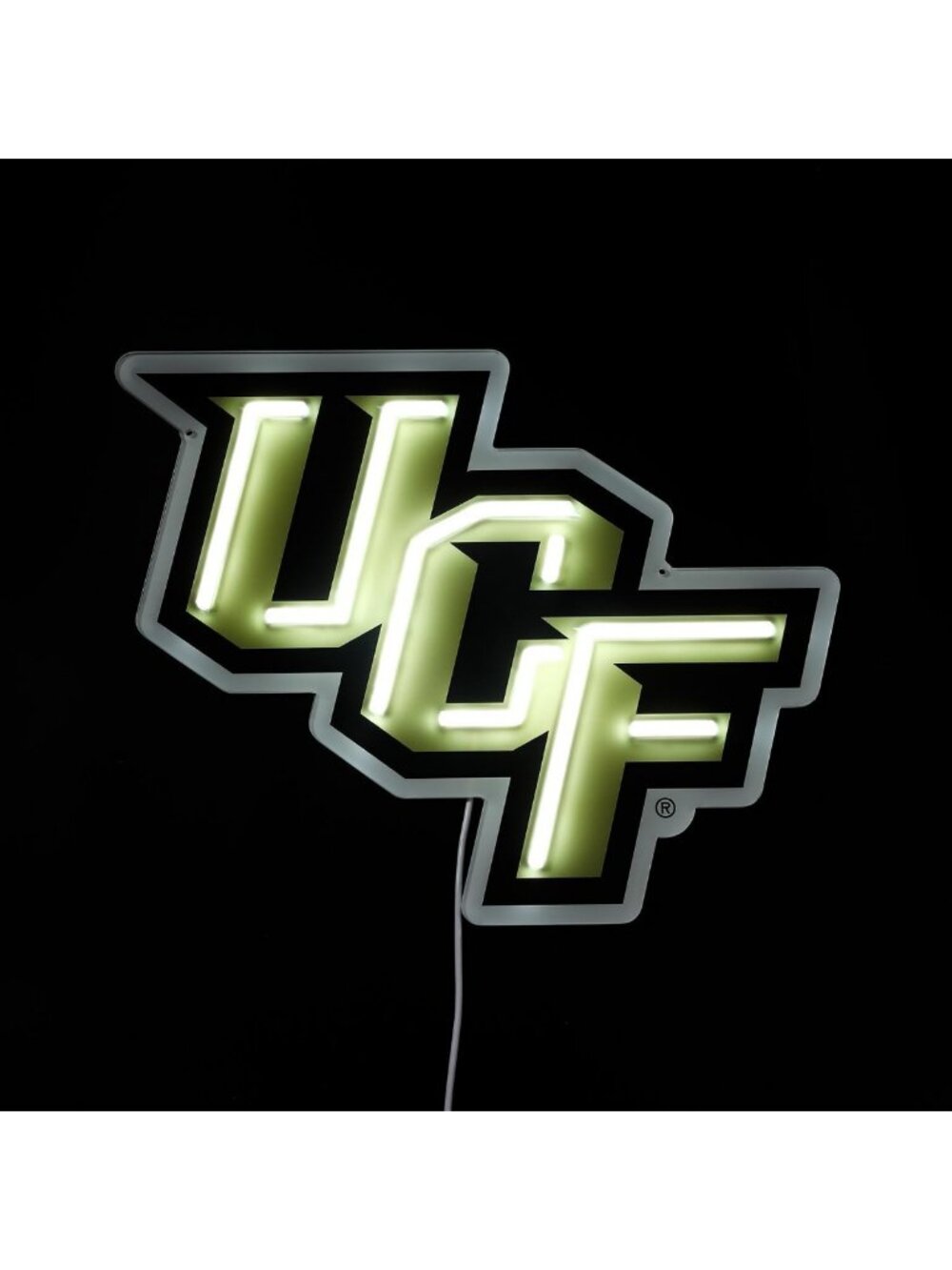 LED Neon Wall Sign - 15” White Light, Adjustable Brightness, USB Powered